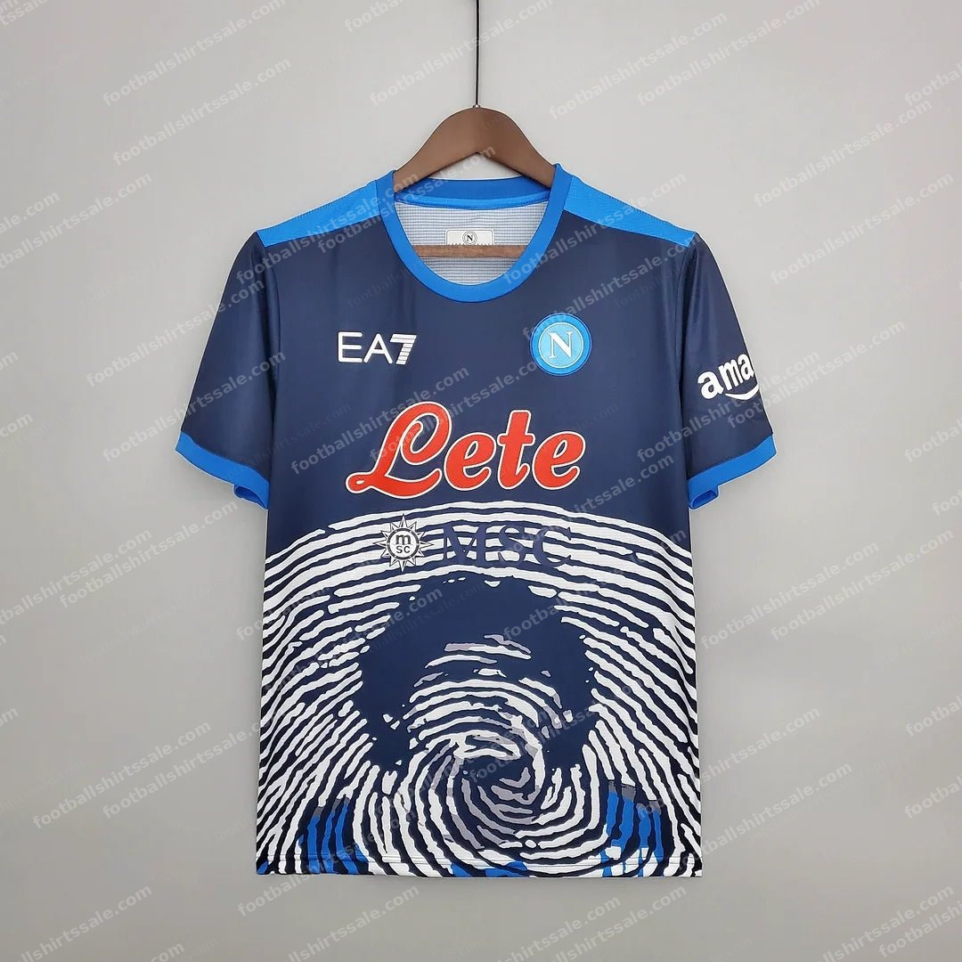 Napoli Soccer Commemorative Edition Blue Jersey 2021/2022 Retro 1:1 Thai Quality