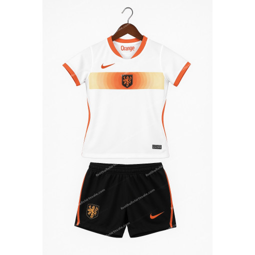 2026 Netherlands Away World Cup Football Shirt Kids Size