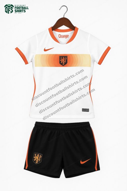 2026 Netherlands Away World Cup Football Shirt Kids Size
