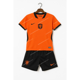 2026 Netherlands Home World Cup Football Shirt Kids Size