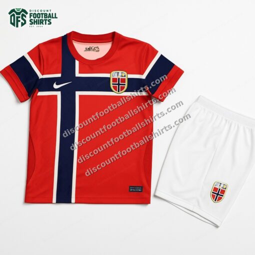2026 Norway Home World Cup Football Shirt Kids Size