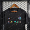 2023/2024 Paris Saint-Germain Black Balmain Shirt - Detail 3