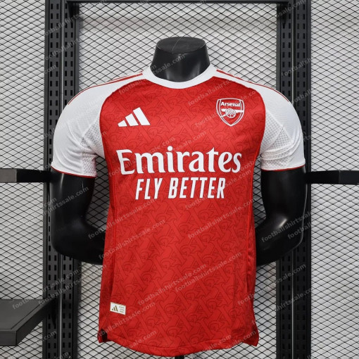 2025/2026 Player Version Arsenal Home Football Shirt