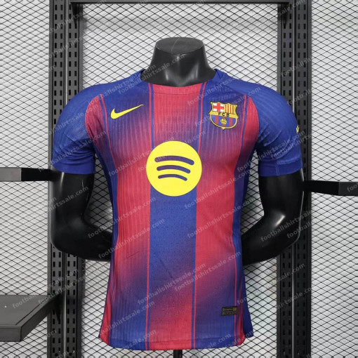 2025/2026 Player Version Barcelona Home Football Shirt