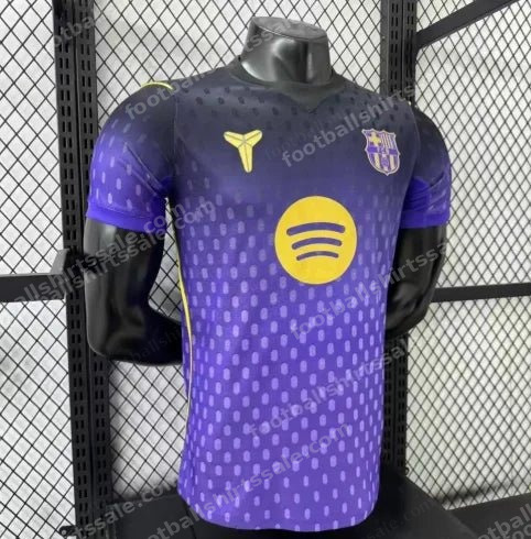 2026/2027 Player Version Barcelona Kobe Mamba Away Football Shirt - Detail 3