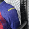 2025/2026 Player Version Long Sleeve Barcelona Home Football Shirt - Detail 9