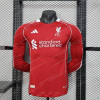 2025/2026 Player Version Long Sleeve Liverpool Home Football Shirt