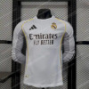 2025/2026 Player Version Real Madrid Home Long Sleeves Football Shirt