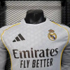 2025/2026 Player Version Real Madrid Home Long Sleeves Football Shirt - Detail 3