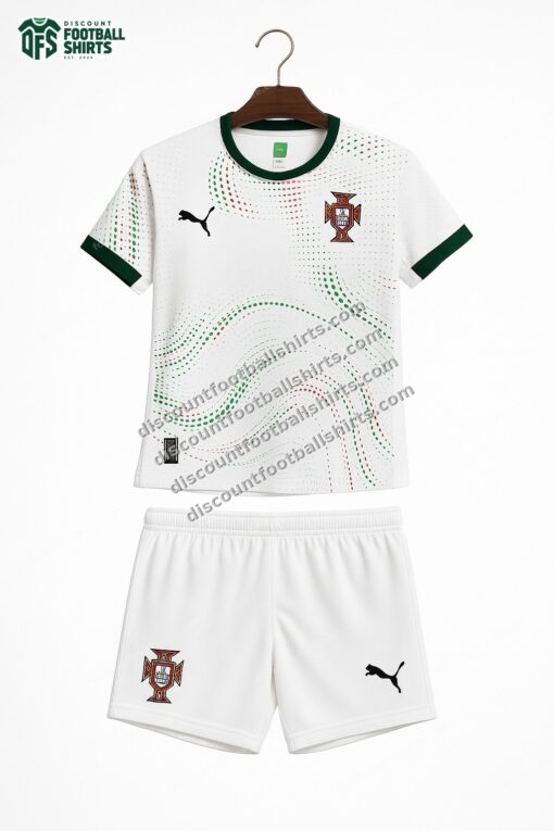 2025 Portugal Away Football Shirt Kids Size