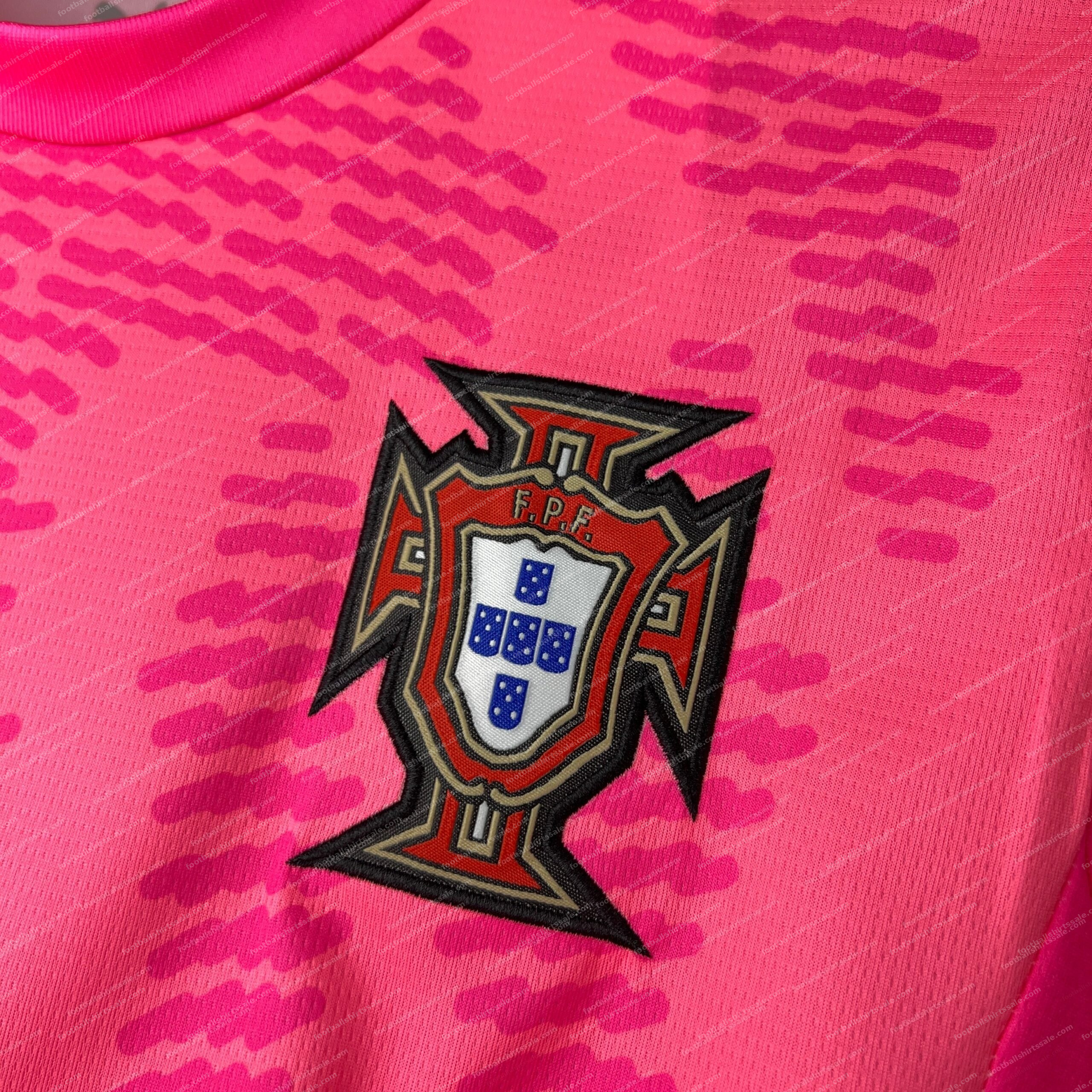 2026 Portugal Special Edition Pink Velo Football Shirt - Detail 3