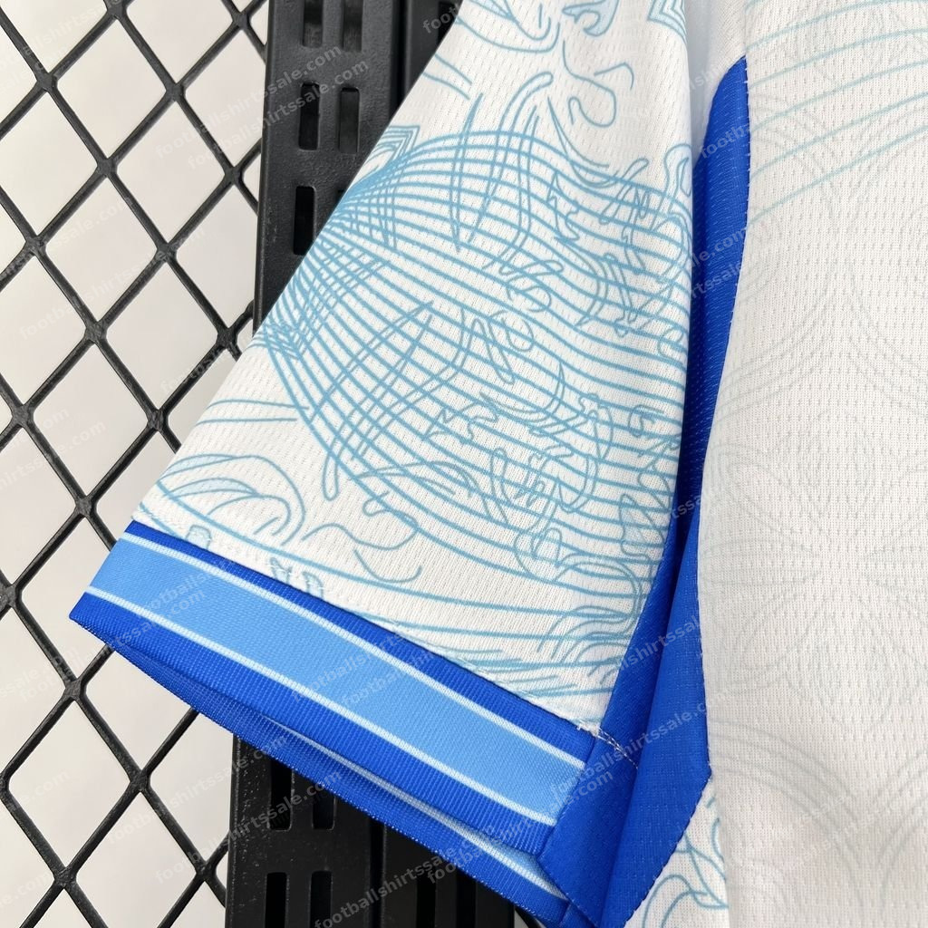 2026 Portugal Special Edition White Blue Shirt - Detail 2