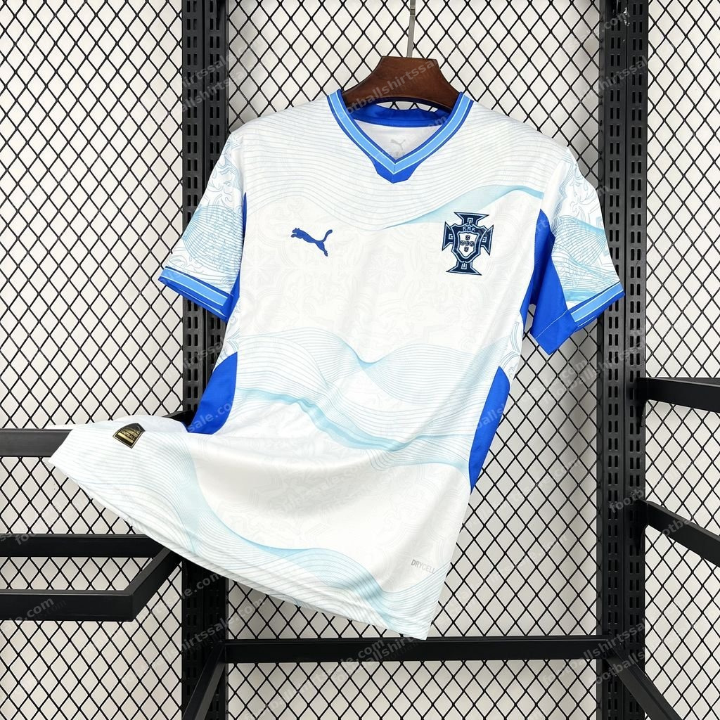 2026 Portugal Special Edition White Blue Shirt