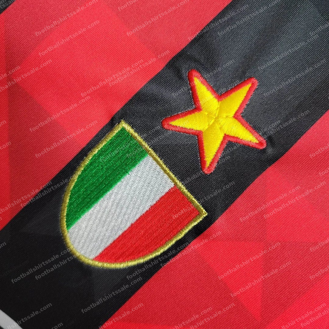 1993/1994 Retro AC Milan Home Football Shirt 1:1 Thai Quality - Detail 5