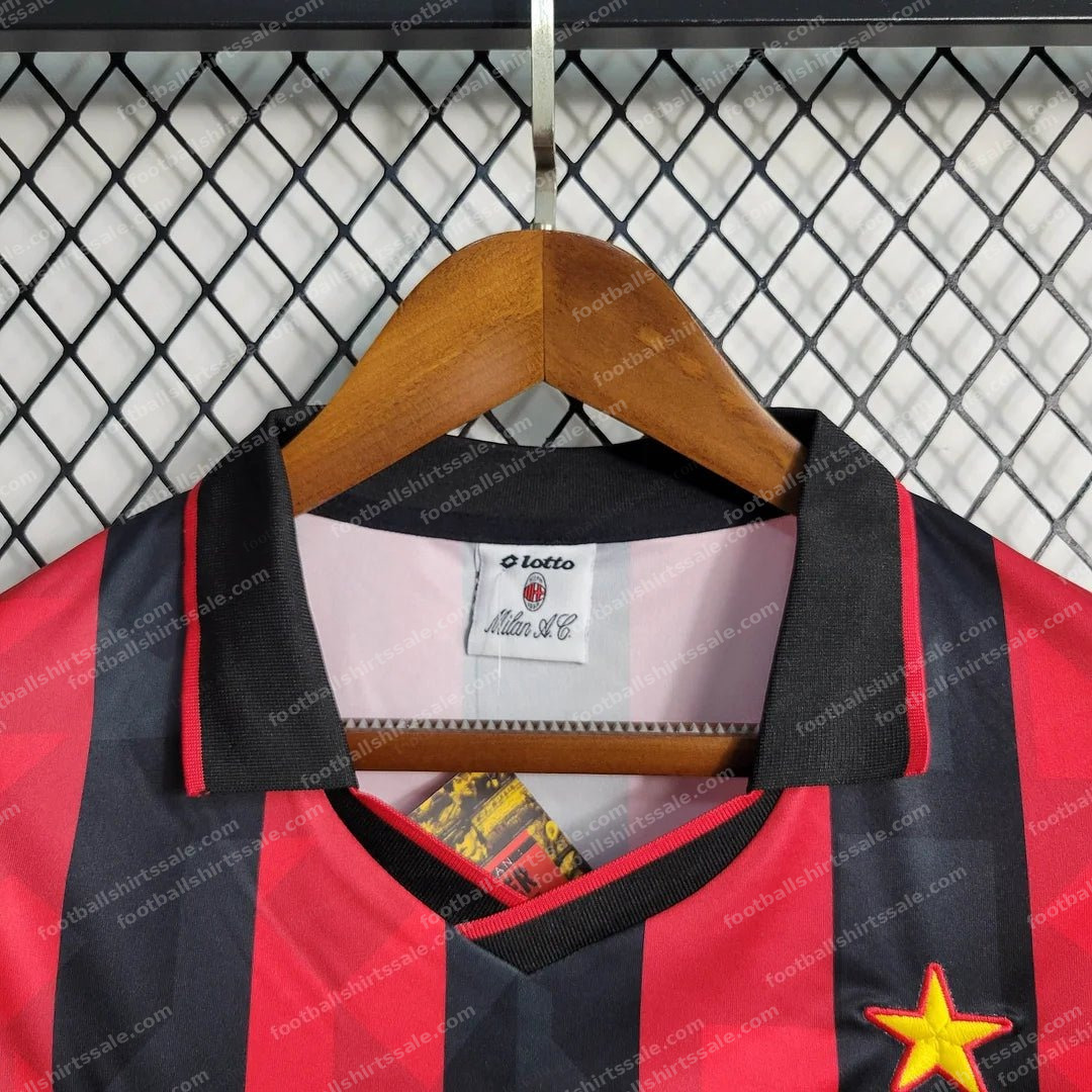 1993/1994 Retro AC Milan Home Football Shirt 1:1 Thai Quality - Detail 6