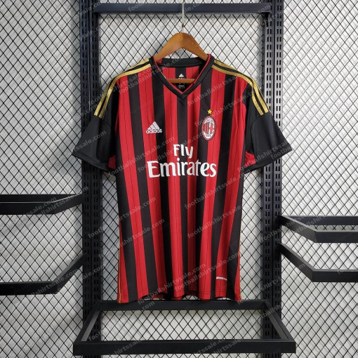 2013/2014 Retro AC Milan Home Football Shirt