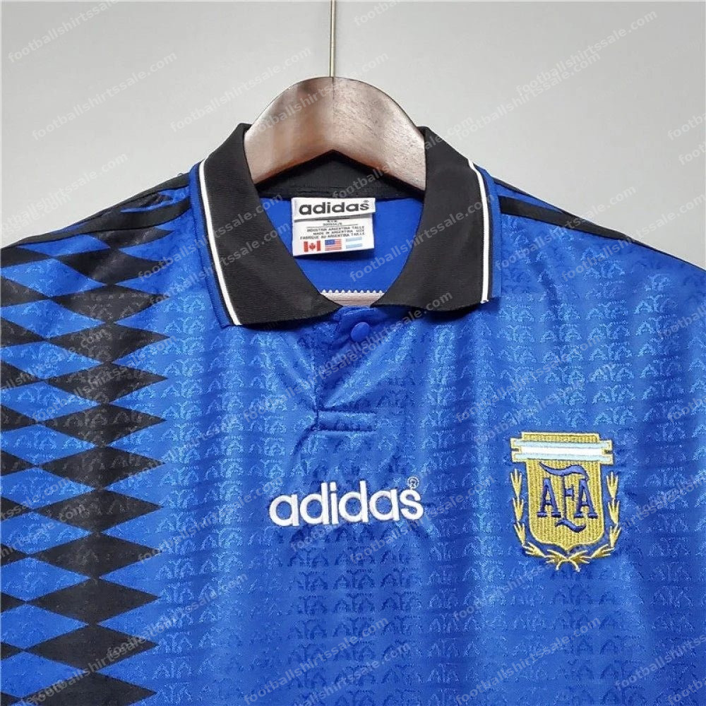 1994 Retro Argentina National Team Away Jersey - Detail 2