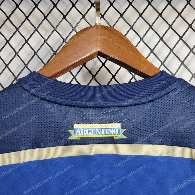 2014 Retro Argentina National Team Away Jersey - Detail 8