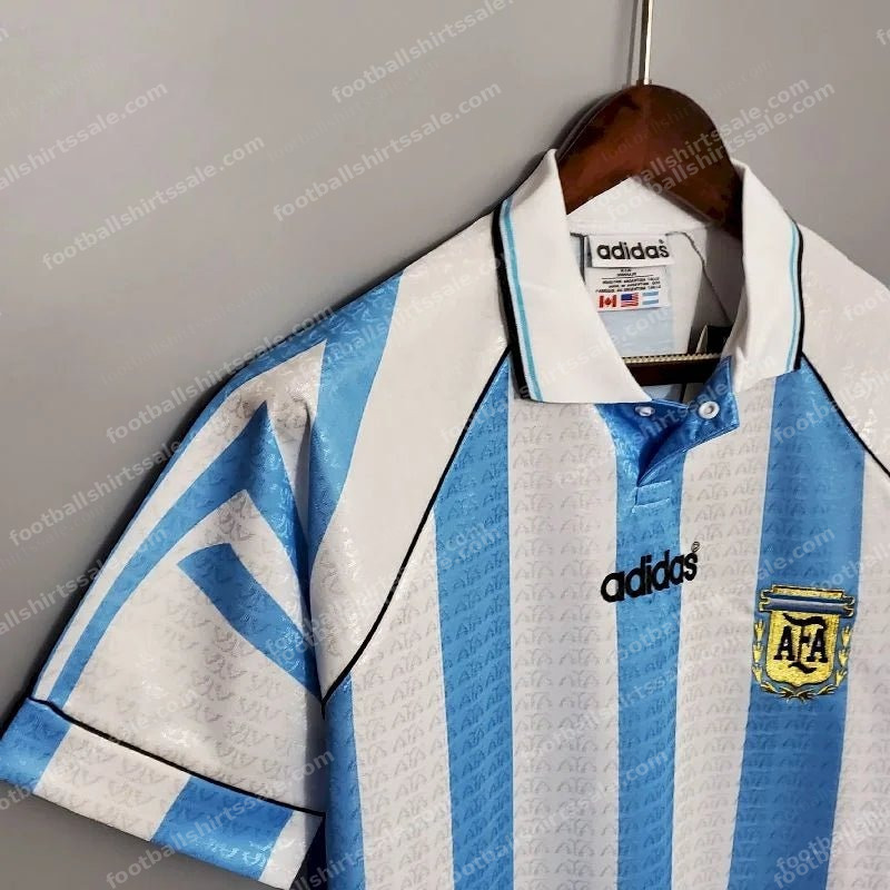 1996 Retro Argentina National Team Home Jersey - Detail 2