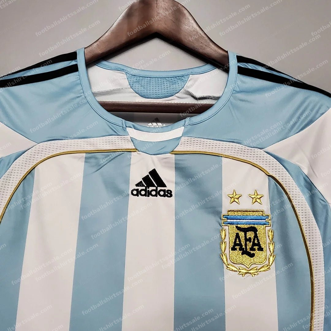 2006 Retro Argentina National Team Home Jersey - Detail 2