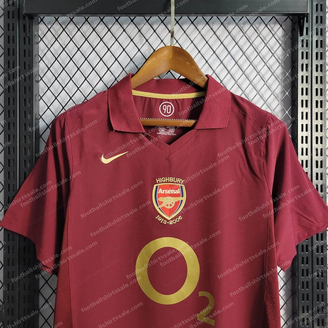 2005/2006 Retro Arsenal Home Football Shirt 1:1 Thai Quality - Detail 3