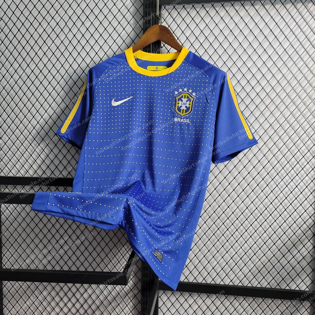 2010 Retro Brazil Away Football Shirt 1:1 Thai Quality - Detail 2