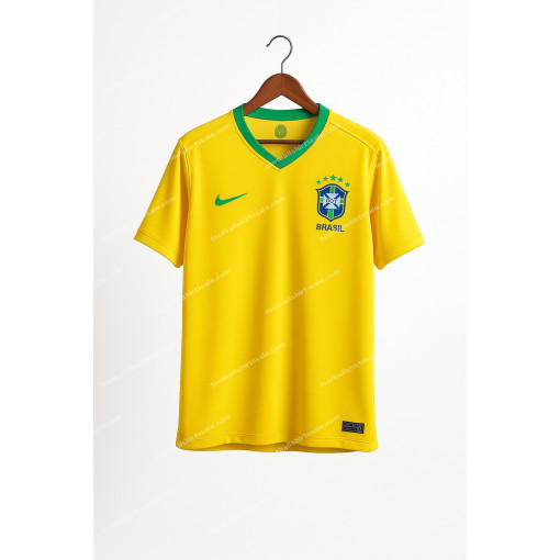 2018 Retro Brazil Football Jersey Home