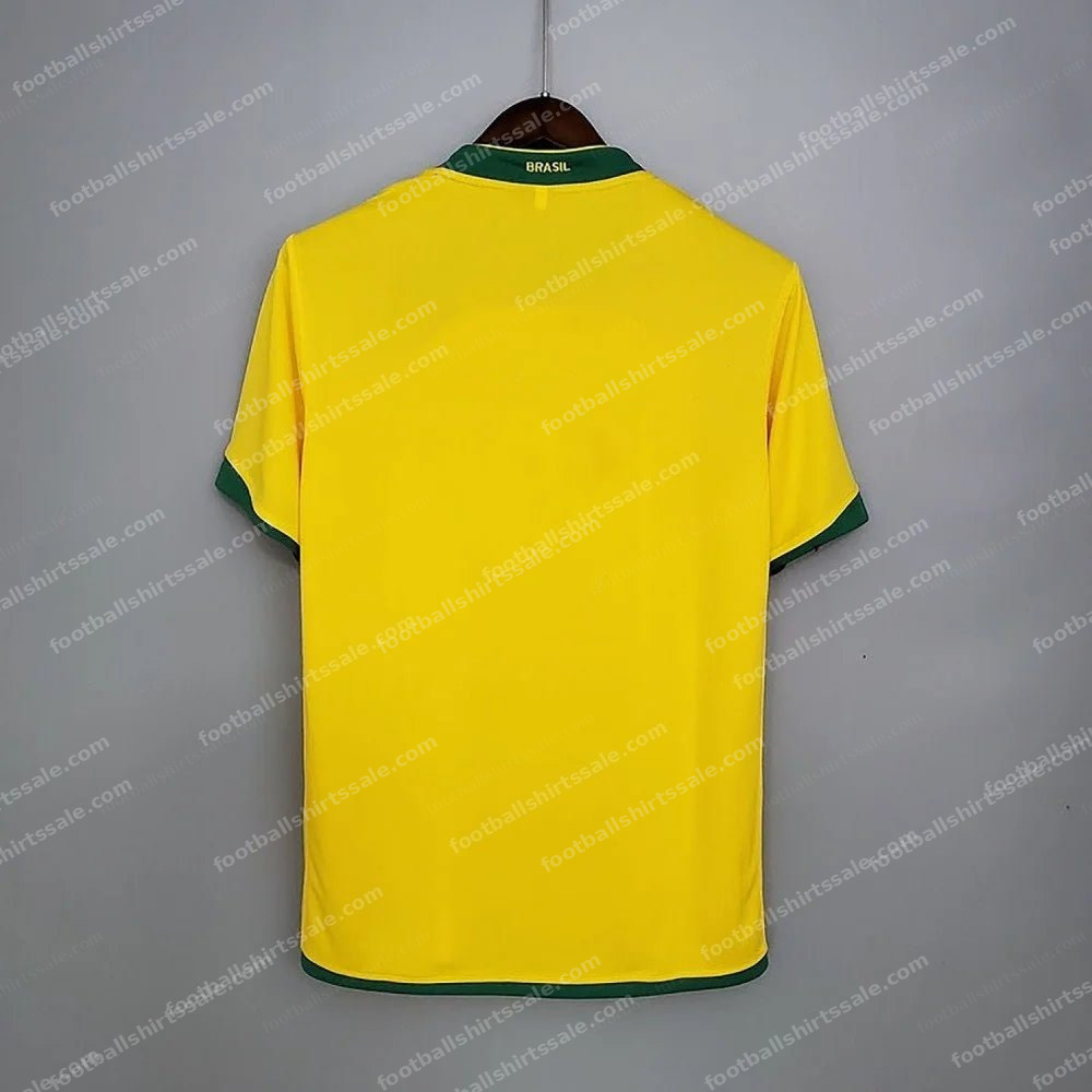 2006 Retro Brazil Home Soccer Jersey - Detail 1