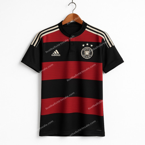 2014 Retro Germany Away Football Jersey