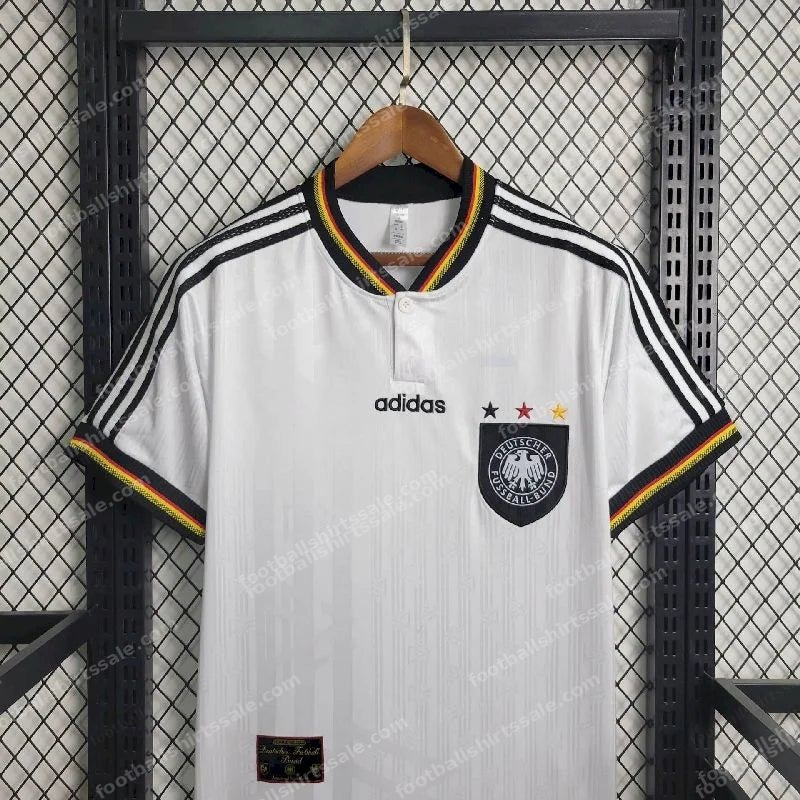 1996 Retro Germany Home Soccer Jersey - Detail 2