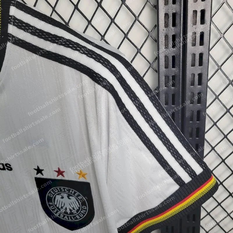 1996 Retro Germany Home Soccer Jersey - Detail 5
