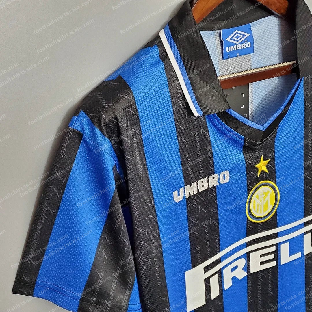 1997/1998 Retro Internazionale Milan Home Football Jersey 1:1 Thai Quality - Detail 6