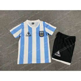 1986 Retro Kids Size Argentina National Team Home Jersey