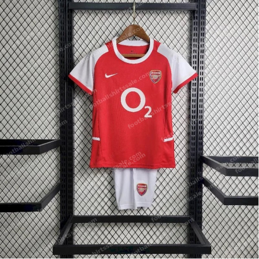 2002/2004 Retro Kids Size Arsenal Home Football Shirt