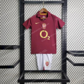 2005/2006 Retro Kids Size Arsenal Home Football Shirt