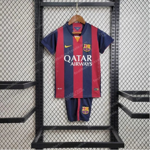 2014/2015 Retro Kids Size Barcelona Home Football Shirt