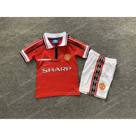 1998/1999 Retro Kids Size Manchester United Home Football Shirt