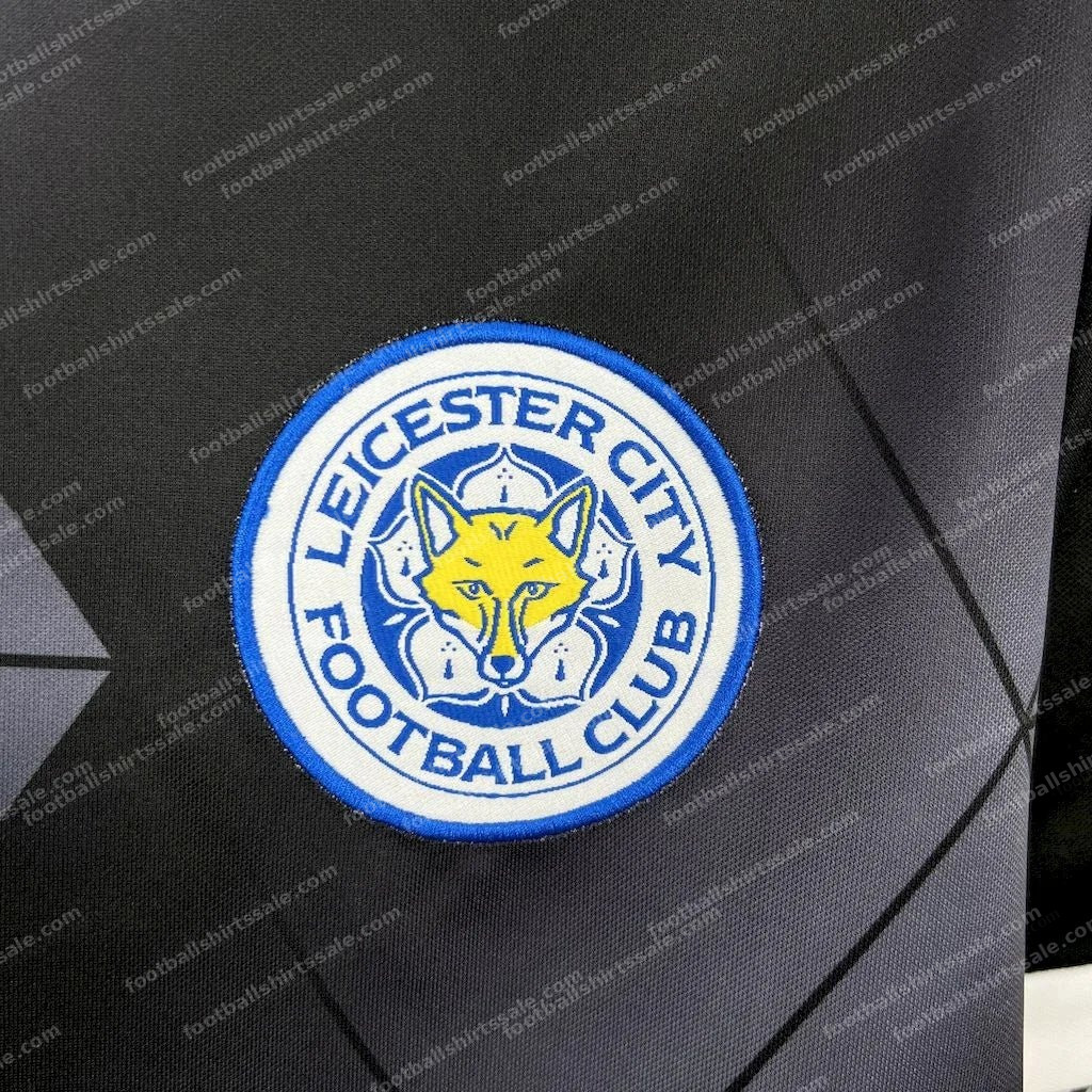 2015/2016 Retro Leicester City Away Football Shirt - Detail 4