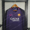 2016/2017 Retro Long Sleeve Barcelona Away Football Shirt 1:1 - Detail 2