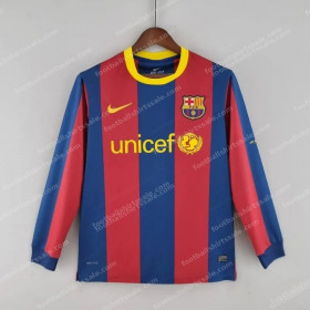 2010/2011 Retro Long Sleeve Barcelona Home Football Shirt