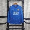 2007/2008 Retro Long Sleeve Manchester United Away Football Shirt 1:1 Thai Quality
