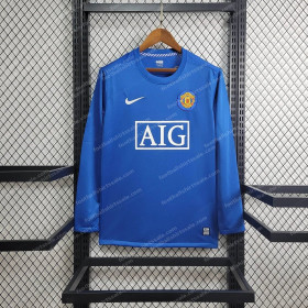 2007/2008 Retro Long Sleeve Manchester United Away Football Shirt