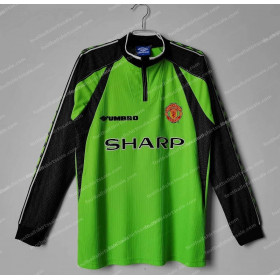 1998-1999 Retro Long Sleeve Manchester United Goalkeeper Football Shirt