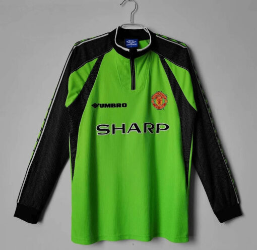 1998-1999 Retro Long Sleeve Manchester United Goalkeeper Football Shirt