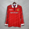 1998-1999 Retro Long Sleeve Manchester United Home Football Shirt 1:1 Thai Quality