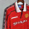 1998-1999 Retro Long Sleeve Manchester United Home Football Shirt 1:1 Thai Quality - Detail 3