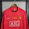 2007-2008 Retro Long Sleeve Manchester United Home Football Shirt 1:1 Thai Quality - Detail 2