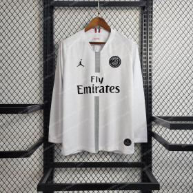 2018/2019 Retro Long Sleeve PSG Paris Saint-Germain Away Football Shirt