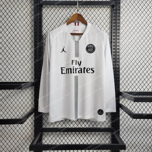 2018/2019 Retro Long Sleeve PSG Paris Saint-Germain Away Football Shirt