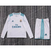 2017/2018 Retro Long Sleeve Real Madrid Home Football Shirt Kids Size